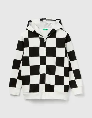 checkered hoodie