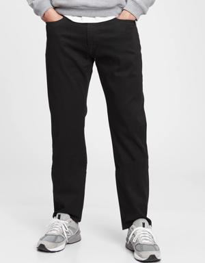 Athletic Taper Jeans in GapFlex black