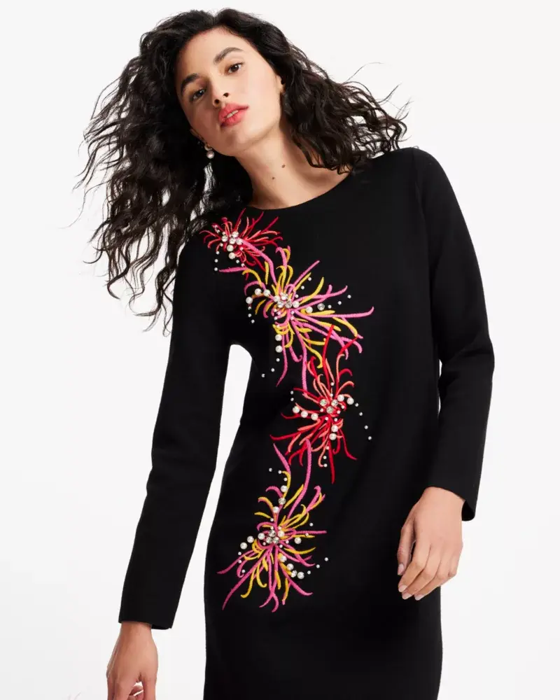 Kate Spade Embellished Sweater Dress. 1