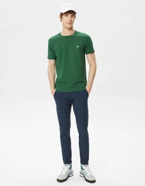 Lacoste Erkek Regular Fit Bisiklet Yaka Yeşil T-Shirt. 3 Lacoste Erkek Regular Fit Bisiklet Yaka Yeşil T-Shirt. 3