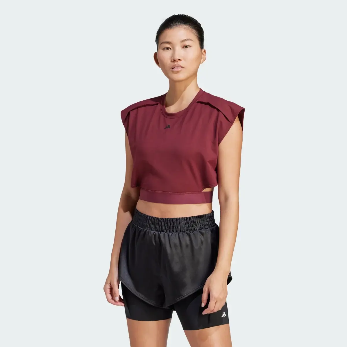 Adidas Power AEROREADY Crop-Shirt. 2