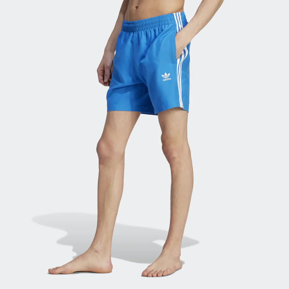 Adidas Originals Adicolor 3-Stripes Swim Shorts. 1