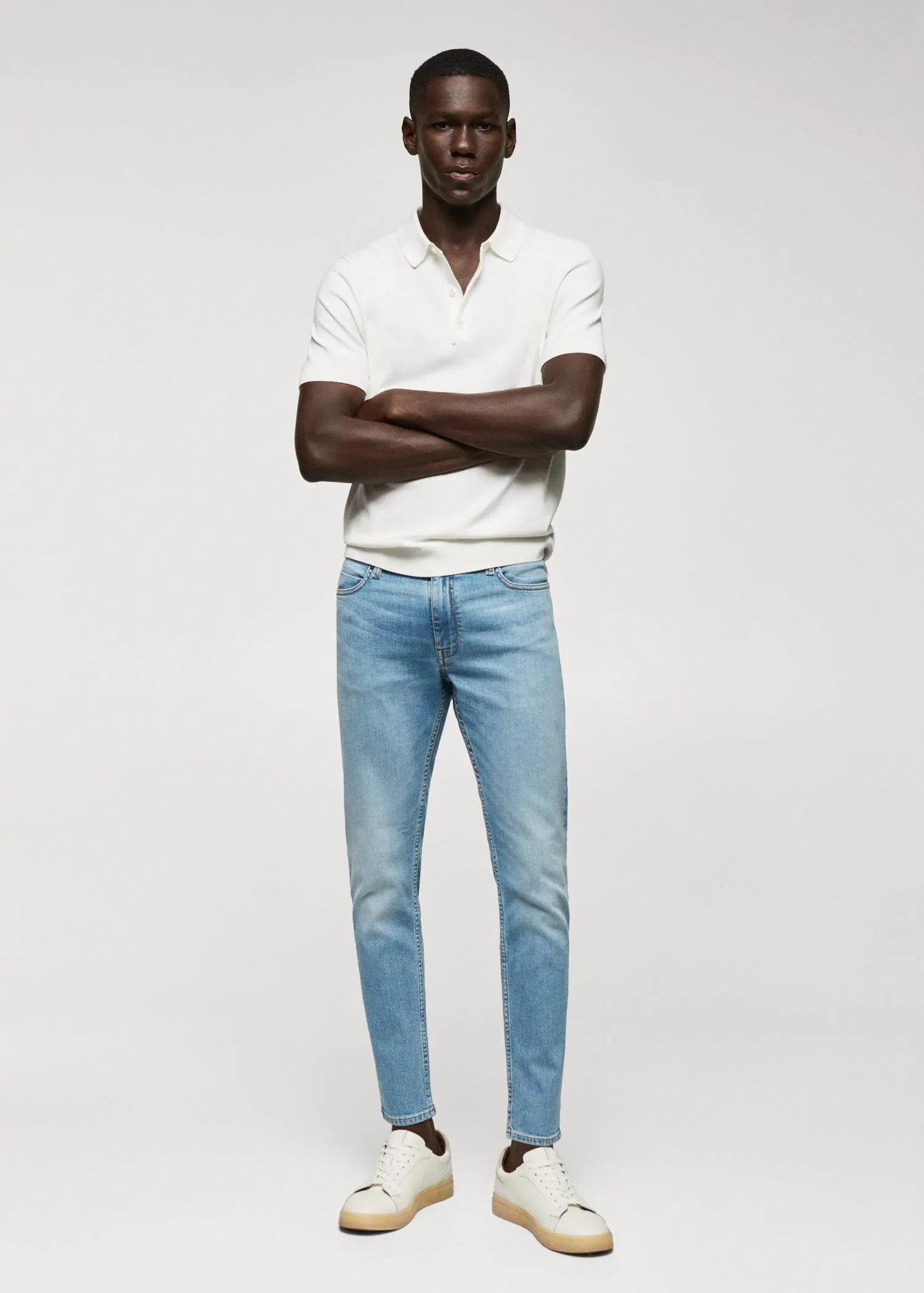 Mango Tom tapered cropped jean. 1