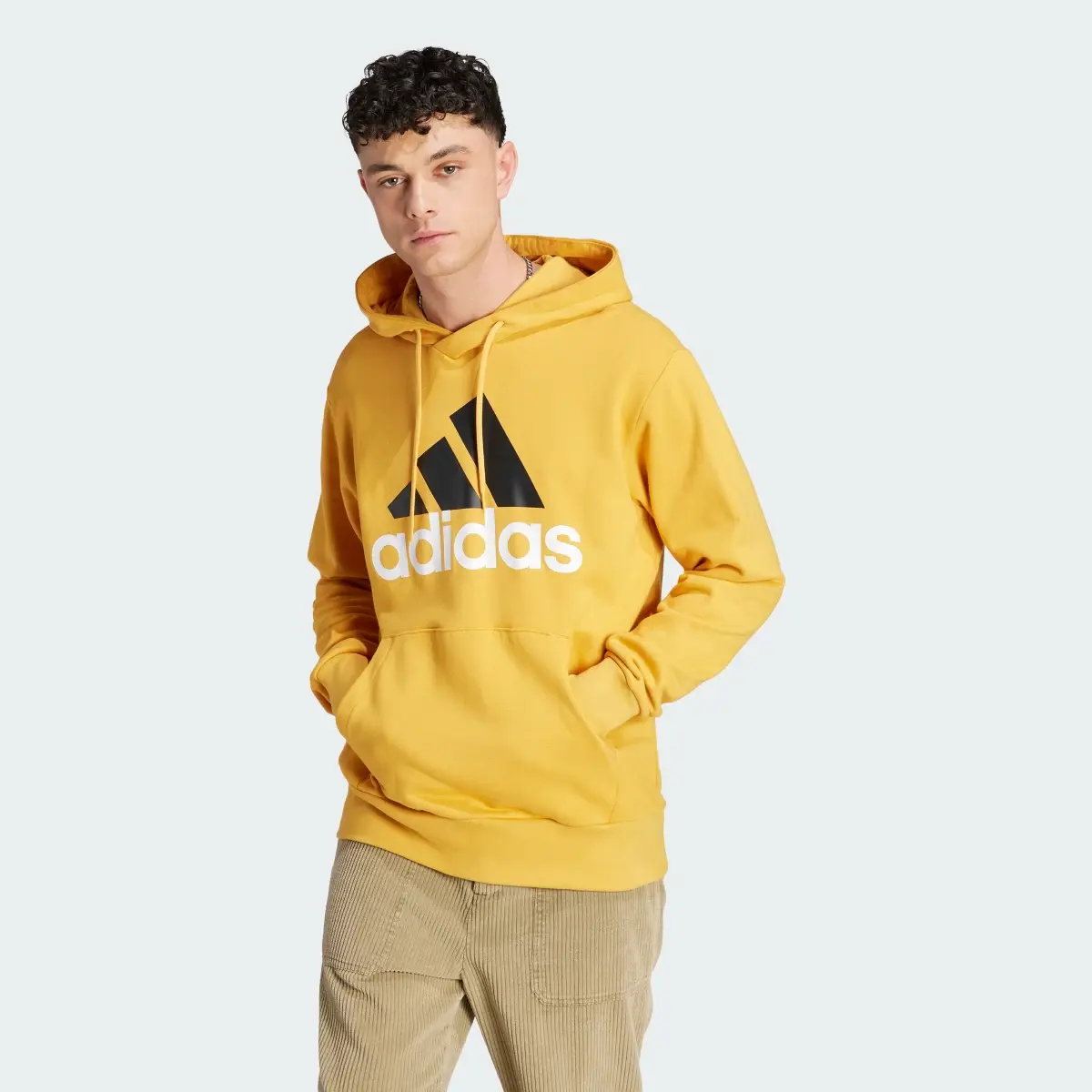 Adidas Sudadera con Gorro Essentials Logo Lineal Felpa. 2