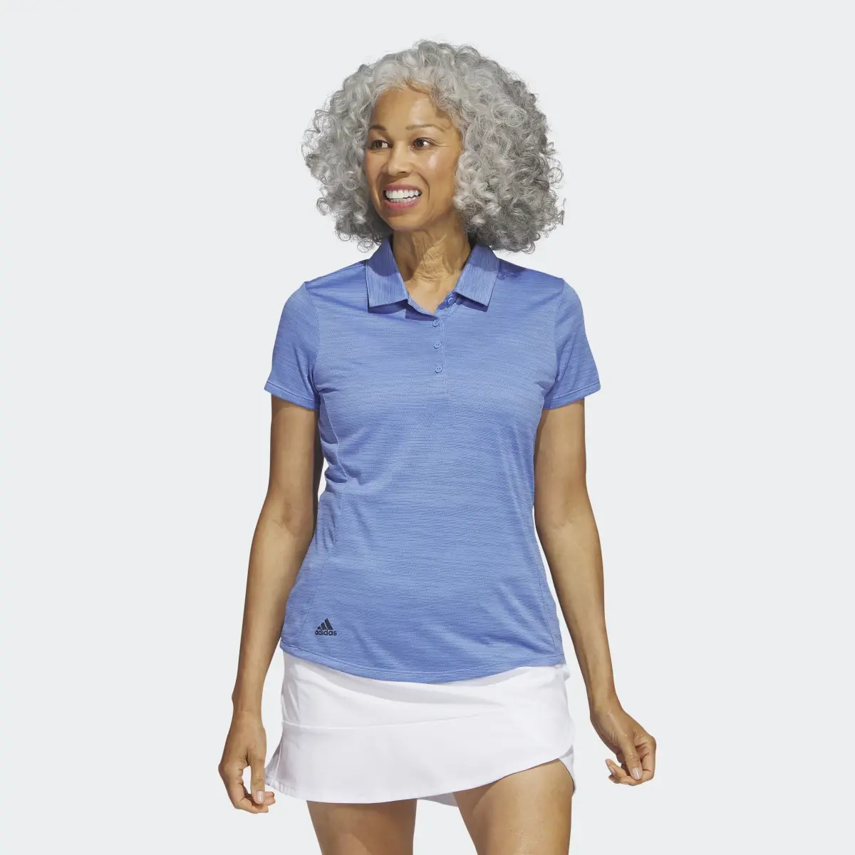 Adidas Space-Dyed Short Sleeve Polo Shirt. 2