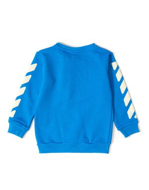 Mavi Logolu Unisex Bebek Sweatshirt Set