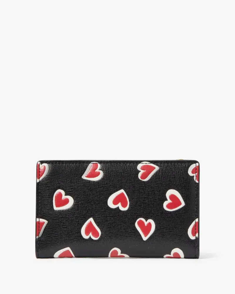 Kate Spade Morgan Stencil Hearts Small Slim Bifold Wallet. 3