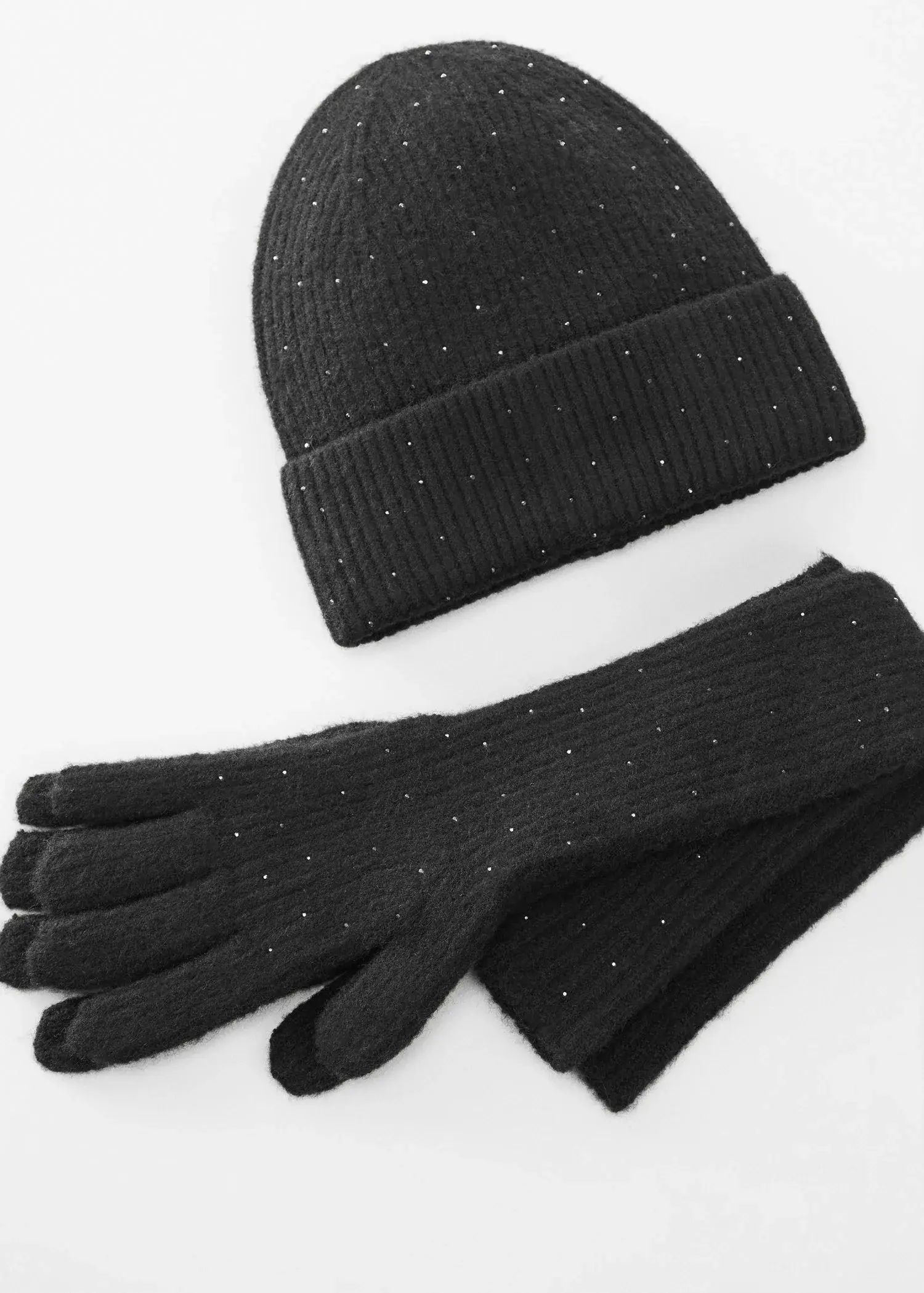 Mango Lange Handschuhe mit Glitzer-Details. 3