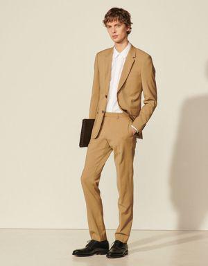 Virgin wool suit pants