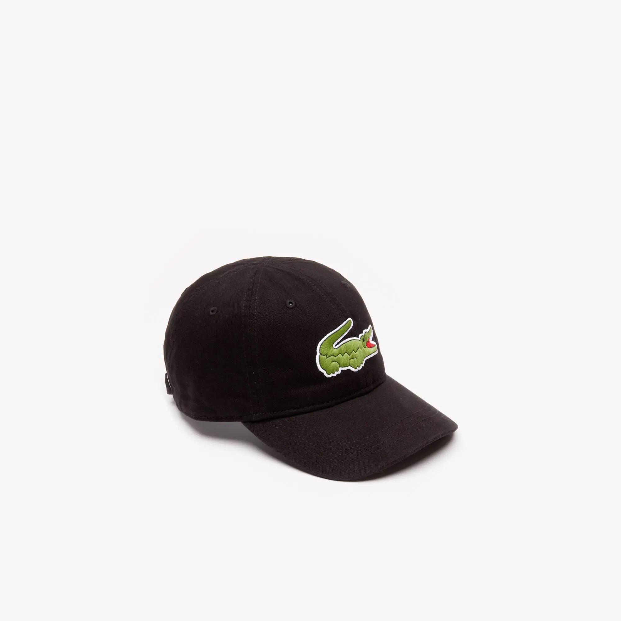 Lacoste Men's Gabardine cap with oversized crocodile. 1