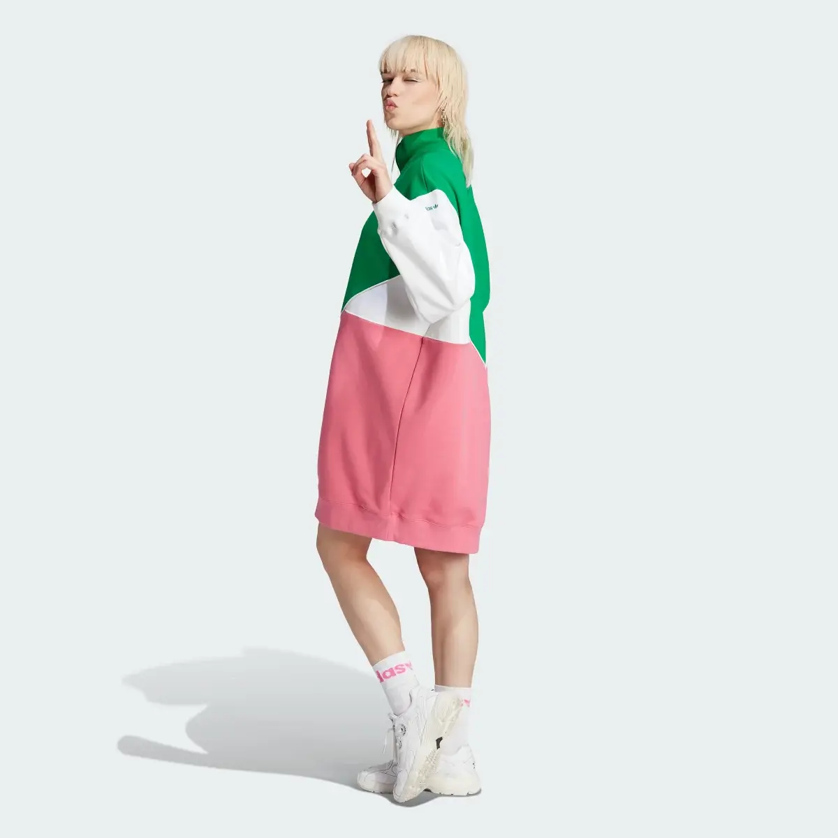 Adidas Half-Zip Sweat Dress. 3