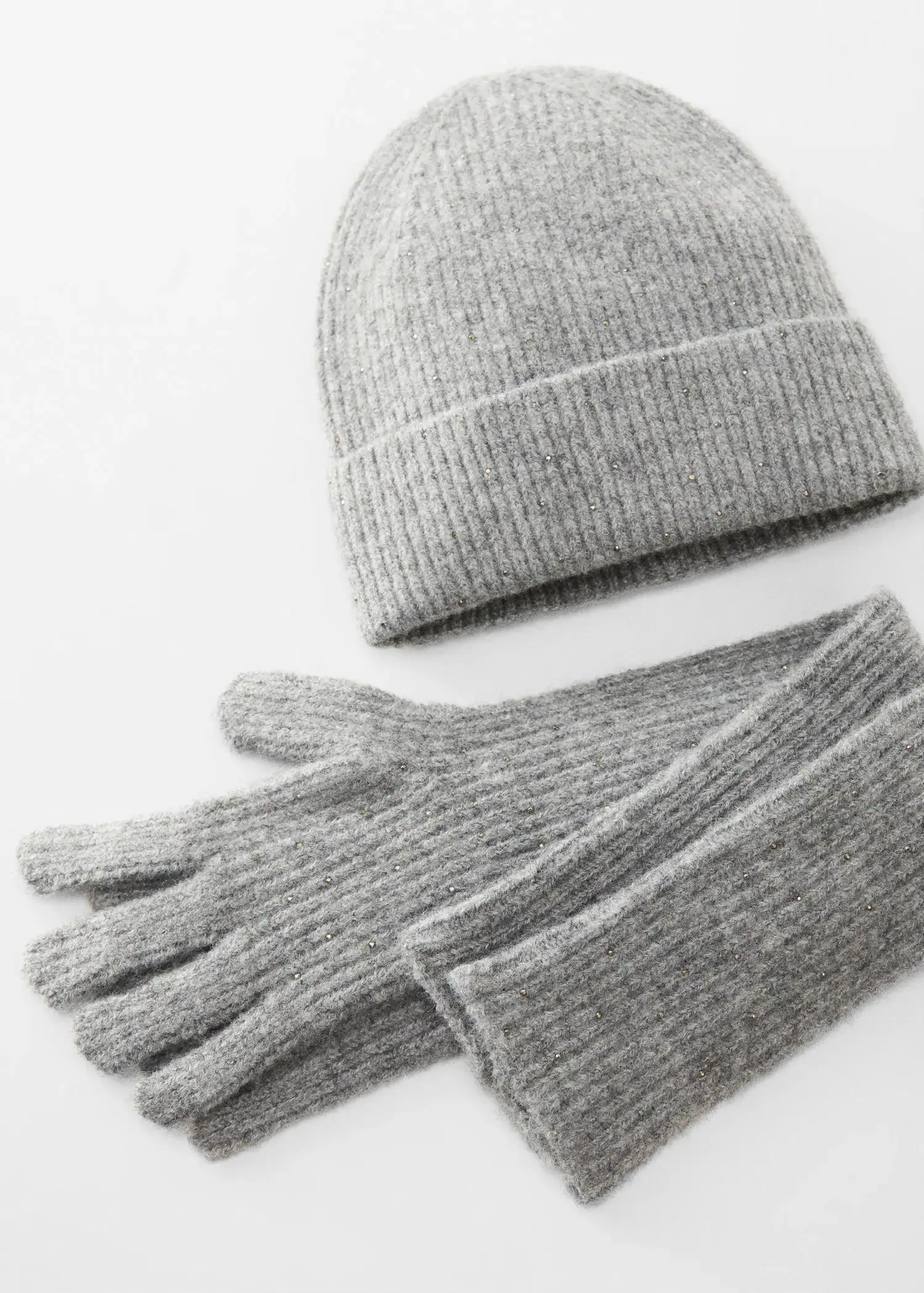 Mango Lange Handschuhe mit Glitzer-Details. 3