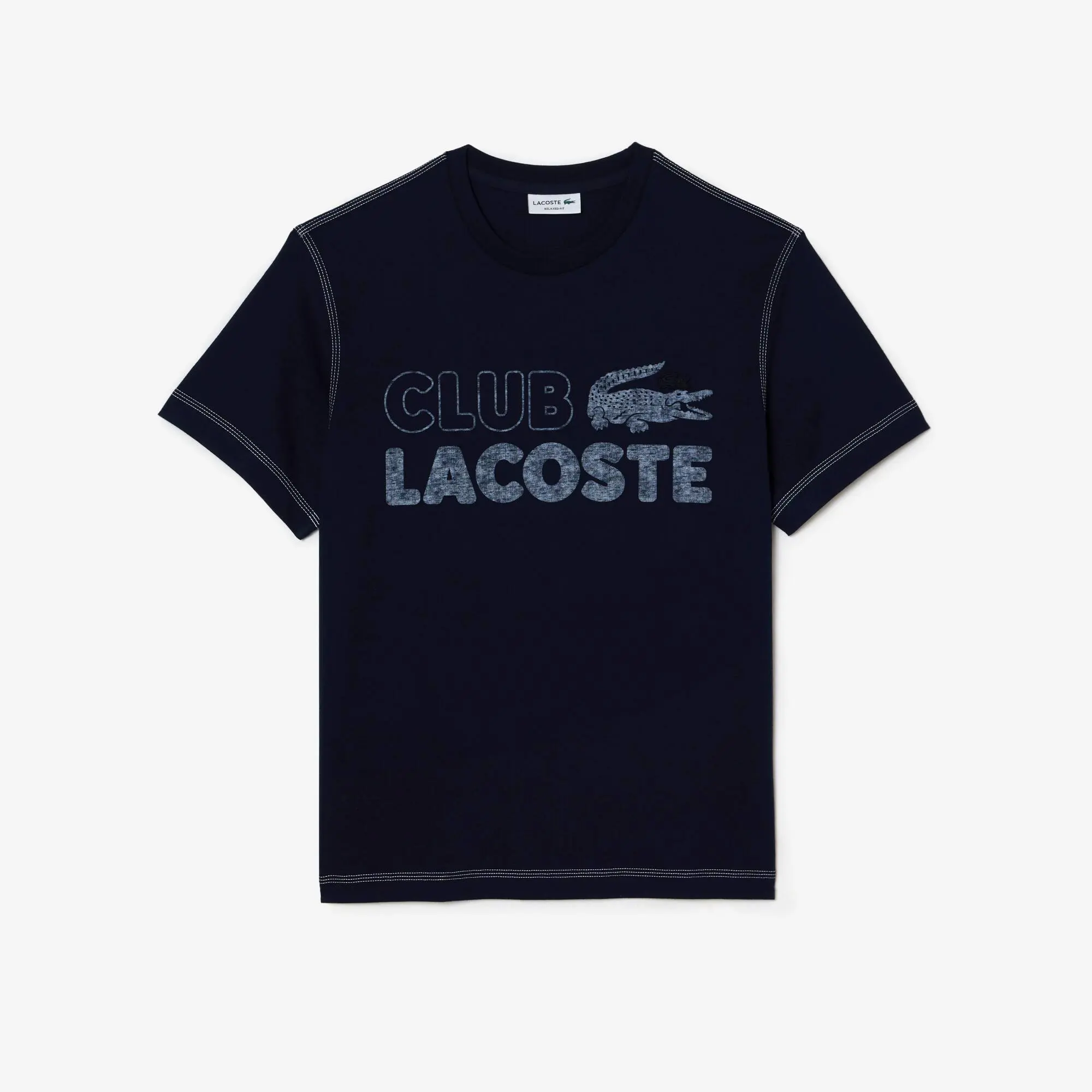 Lacoste Herren LACOSTE T-Shirt aus Bio-Baumwolle mit Vintage-Aufdruck. 2