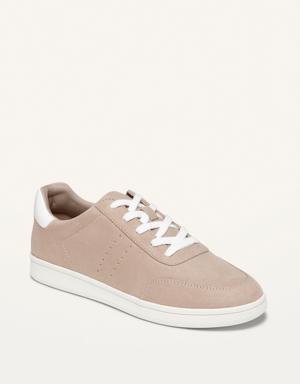 Old Navy Soft-Brushed Faux-Suede Sneakers For Women brown