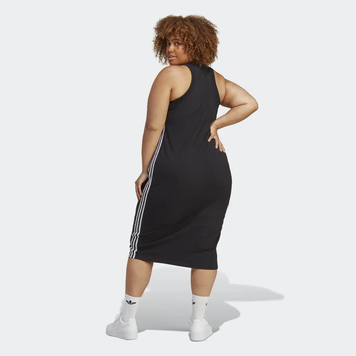 Adidas Adicolor Classics 3-Stripes Long Tank Dress (Plus Size). 3