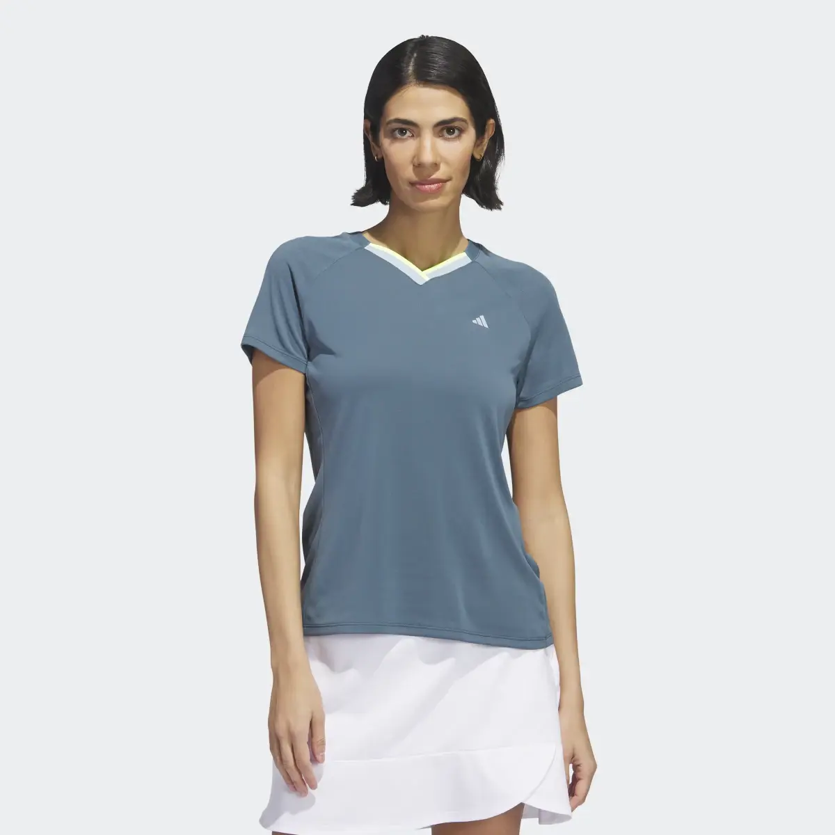 Adidas Ultimate365 Tour HEAT.RDY V-Neck Golf Top. 2