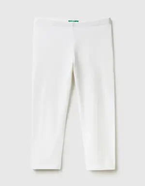 3/4 leggings in stretch cotton