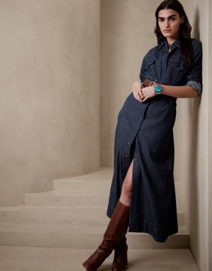 The Western Shirtdress blue