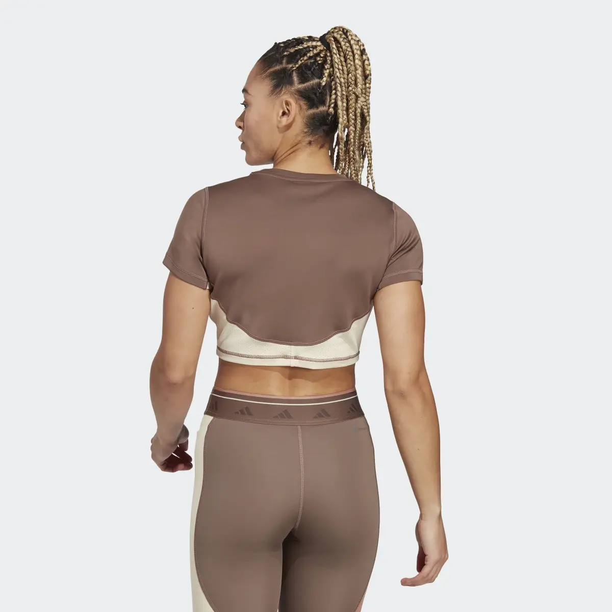 Adidas Training Colorblock Crop Top. 3