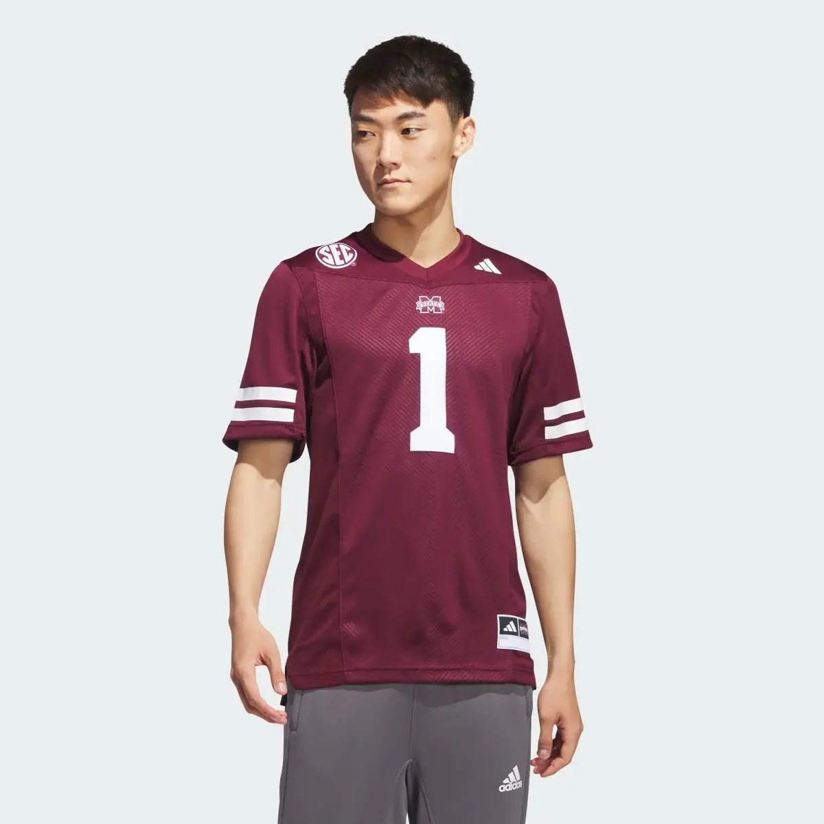 Adidas Mississippi State Football Off-Field Home Jersey. 2