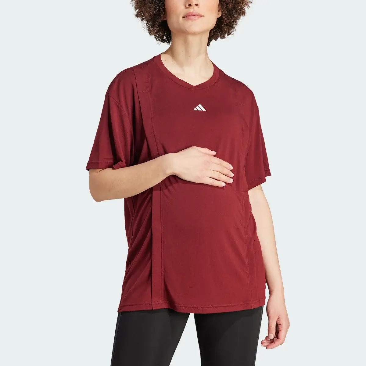 Adidas AEROREADY Train Essentials Nursing T-Shirt (Maternity). 1