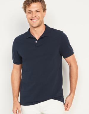 Slim Fit Pique Polo blue