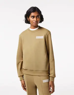 Women’s Lacoste Unbrushed Fleece Printed Sweatshirt