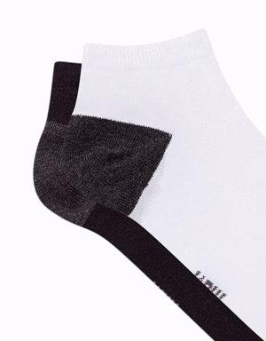 2li Siyah Beyaz Patik Çorap