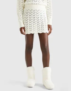 crochet mini skirt