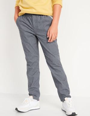 Slim Taper Textured OGC Chino Pants for Boys gray