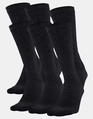 Unisex UA Training Cotton Crew 6-Pack Socks