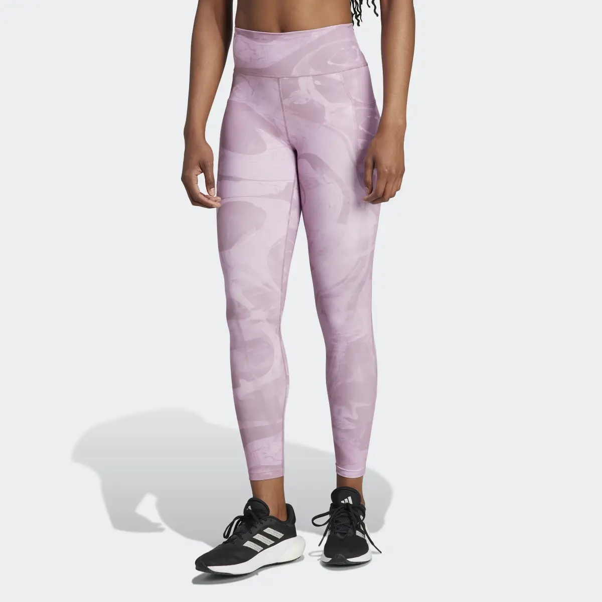 Adidas Daily Run Print 7/8 Leggings. 1