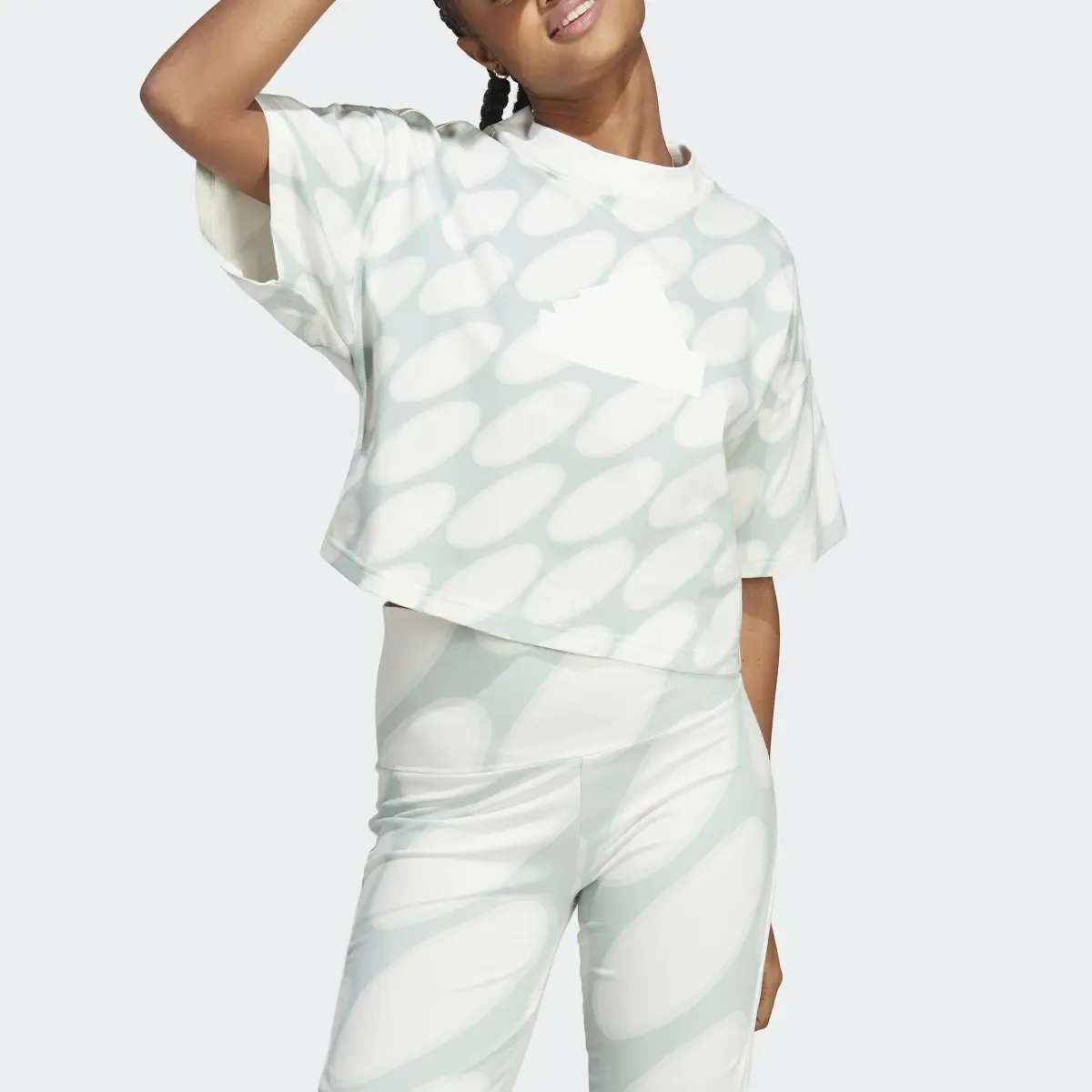 Adidas T-shirt Marimekko Future Icons 3-Stripes. 1