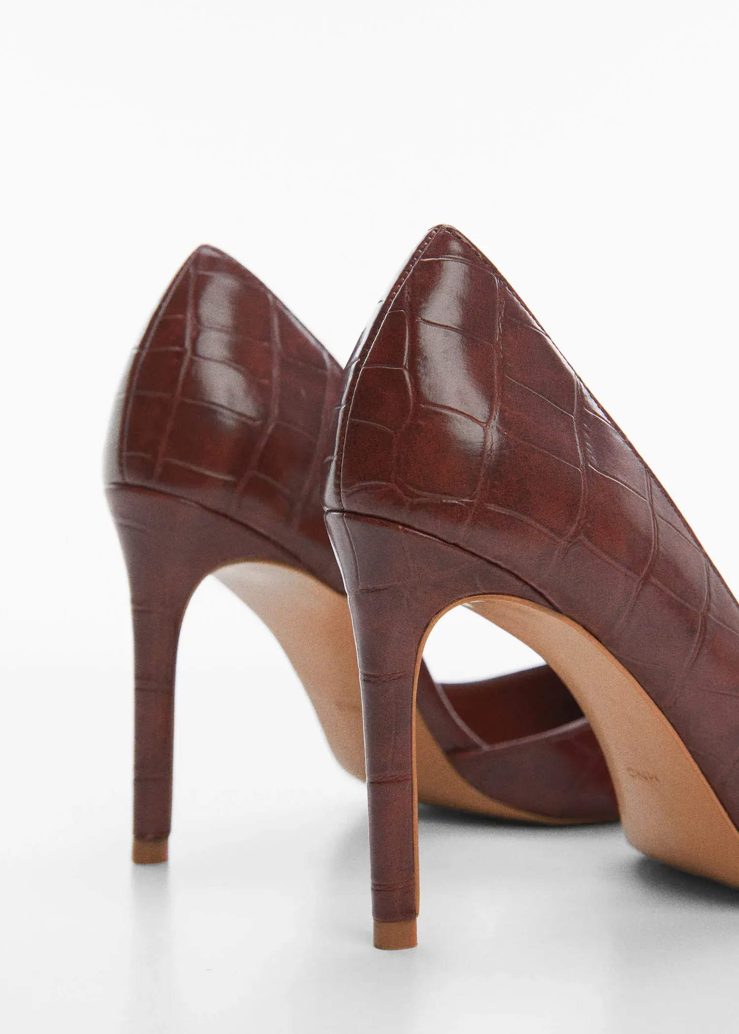 Mango Asymmetrical heeled shoes. 3