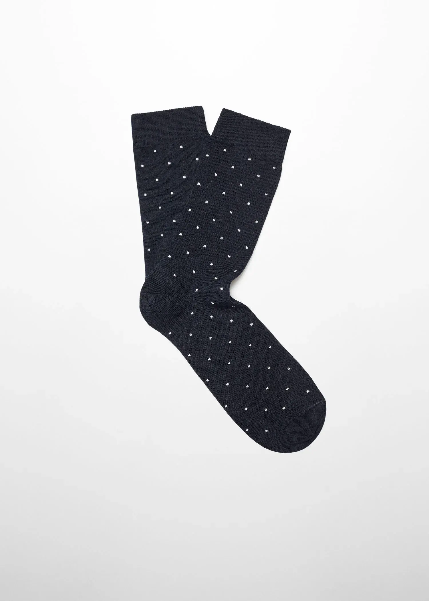 Mango Cotton socks with embroidered detail. 1