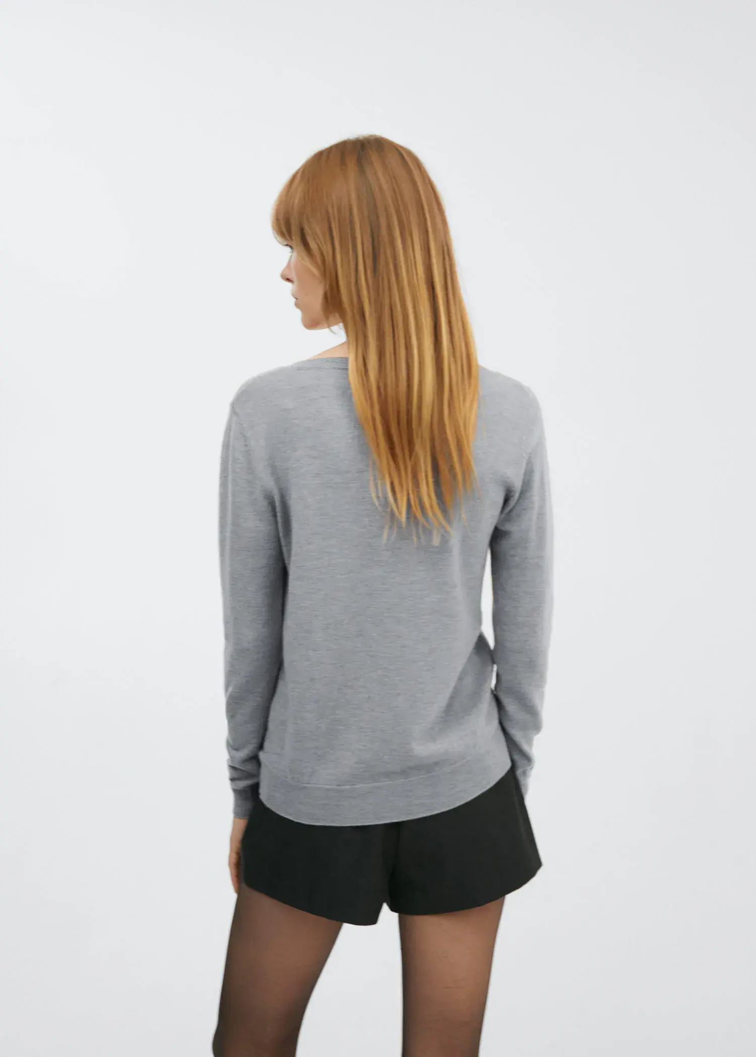 Mango V-neck wool sweater. 3