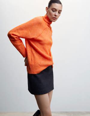 Mango Turtleneck sweater with seams