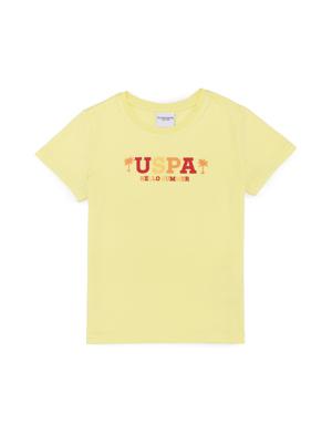 Erkek Çocuk Açık Sarı Bisiklet Yaka T-Shirt