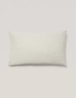 Woven stripe seersucker pillowcase 50x75cm