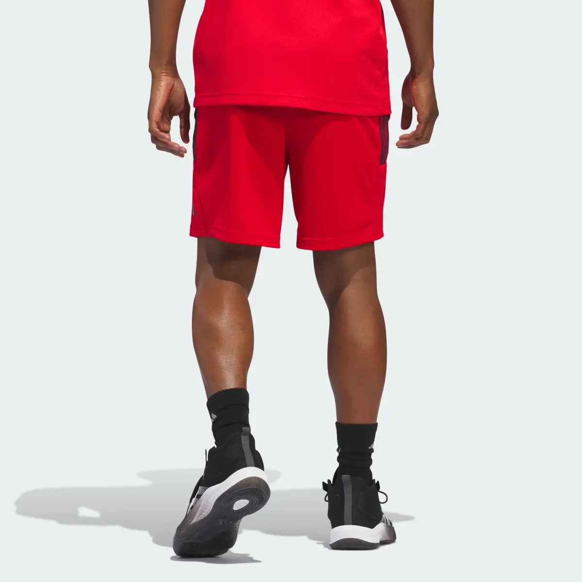 Adidas Legends 3-Stripes Basketball Shorts. 2