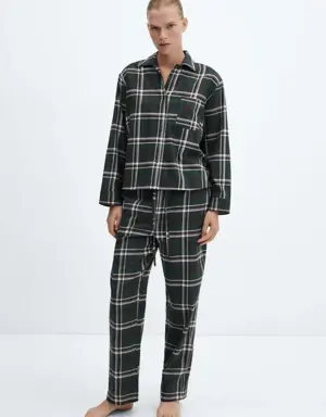 Flanel pijama gömleği