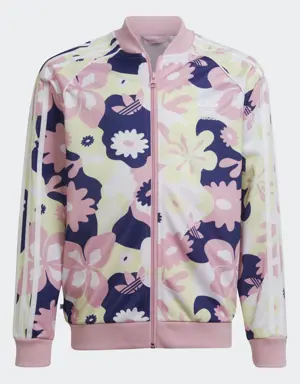 Allover Flower Print SST Track Jacket