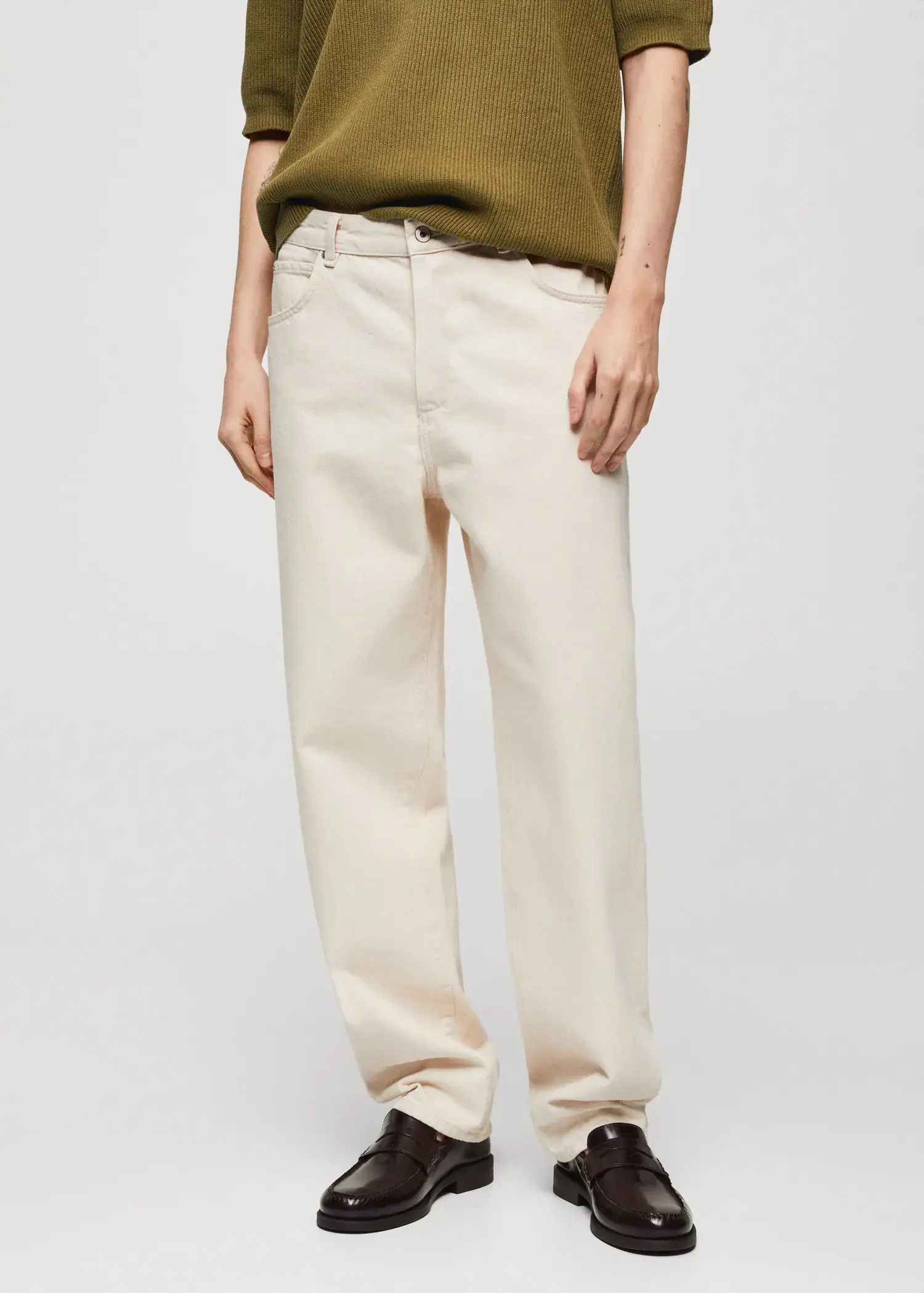 Mango Relaxed fit cotton jeans. 2