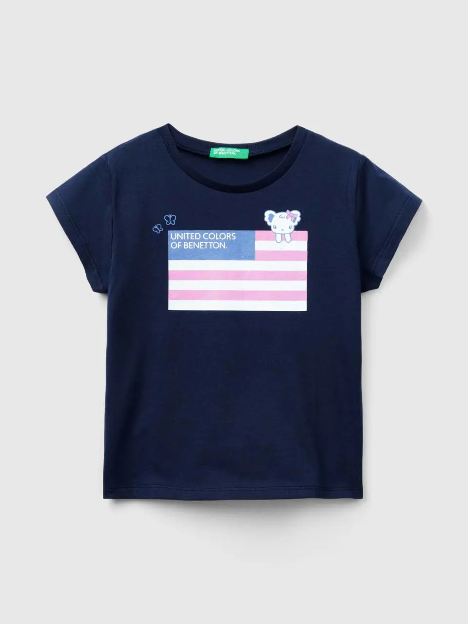 Benetton t-shirt with print in organic cotton. 1