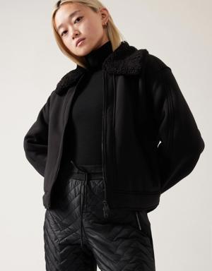 Athleta Westbound Sherpa Jacket black