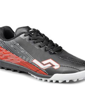 28116 Siyah - Kırmızı Halı Saha Çocuk Krampon Futbol Ayakkabısı