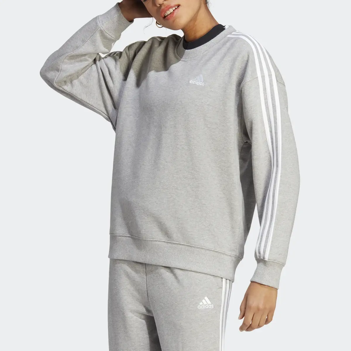 Adidas Essentials 3-Stripes Sweatshirt. 1