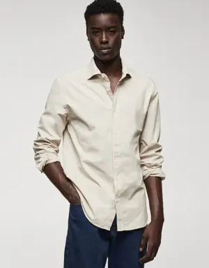Mango 100% cotton slim fit shirt