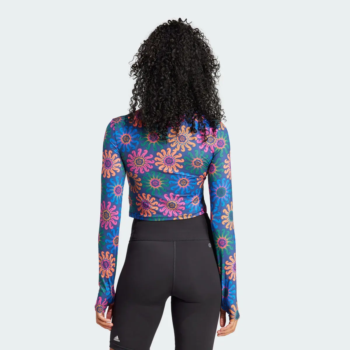 Adidas x FARM Rio Crop Long Sleeve Shirt. 3