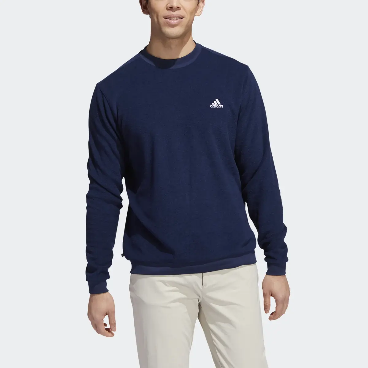 Adidas Core Crew Golf Sweatshirt. 1